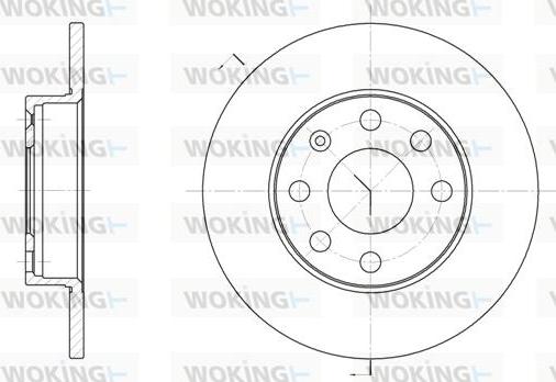 Woking D6057.00 - Disque de frein cwaw.fr