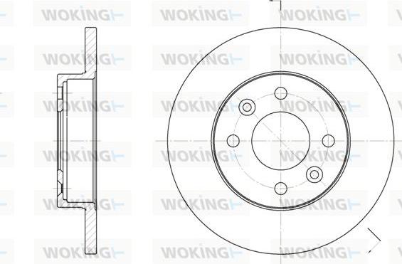 Woking D6067.00 - Disque de frein cwaw.fr