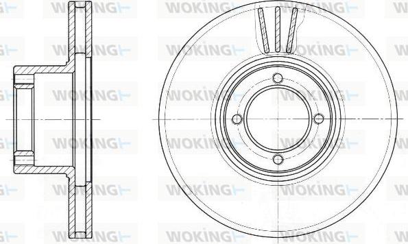 Woking D6009.10 - Disque de frein cwaw.fr