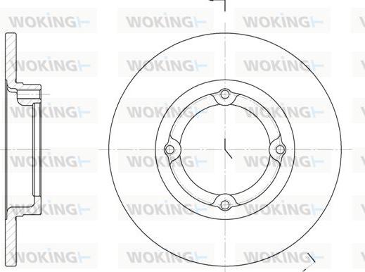 Woking D6014.00 - Disque de frein cwaw.fr