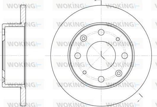 Woking D6015.00 - Disque de frein cwaw.fr