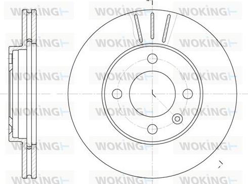 Woking D6084.10 - Disque de frein cwaw.fr