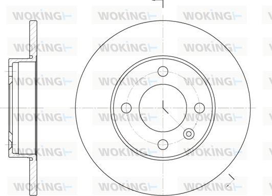 Woking D6086.00 - Disque de frein cwaw.fr