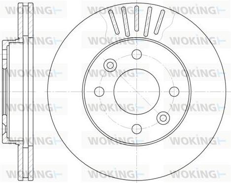 Woking D6080.10 - Disque de frein cwaw.fr