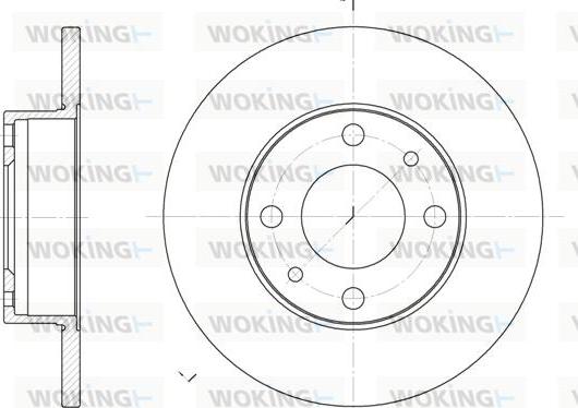 Woking D6030.00 - Disque de frein cwaw.fr