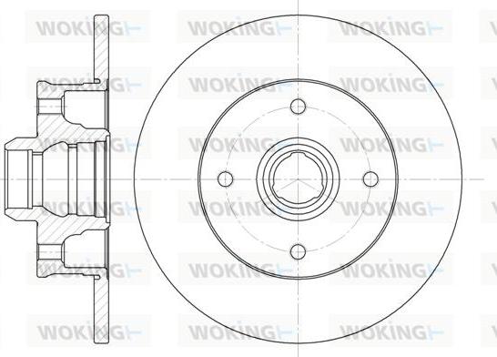 Woking D6024.00 - Disque de frein cwaw.fr