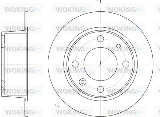 Woking D6021.00 - Disque de frein cwaw.fr