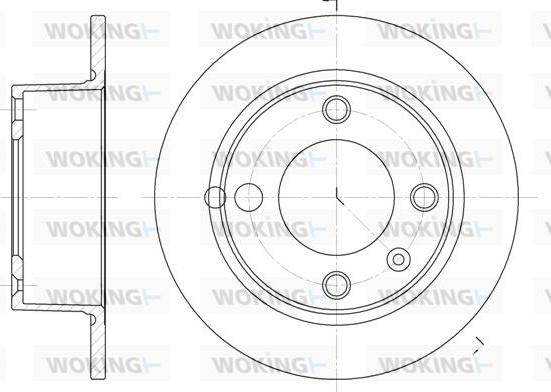 Woking D6023.00 - Disque de frein cwaw.fr