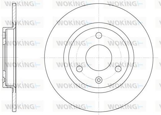 Woking D6070.00 - Disque de frein cwaw.fr