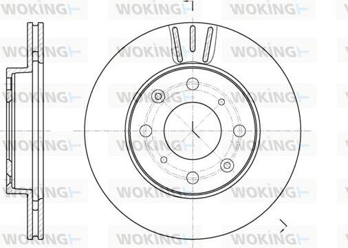 Woking D61951.10 - Disque de frein cwaw.fr