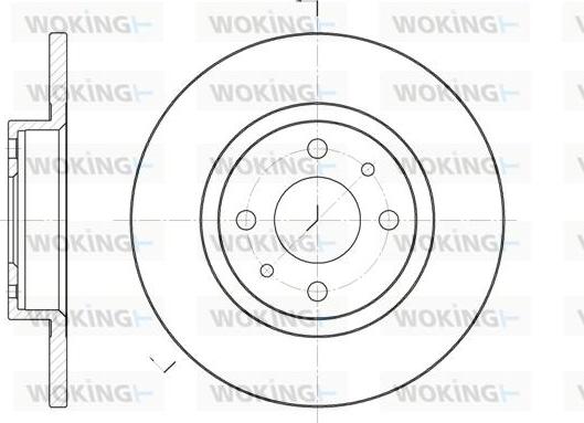 Woking D6191.00 - Disque de frein cwaw.fr