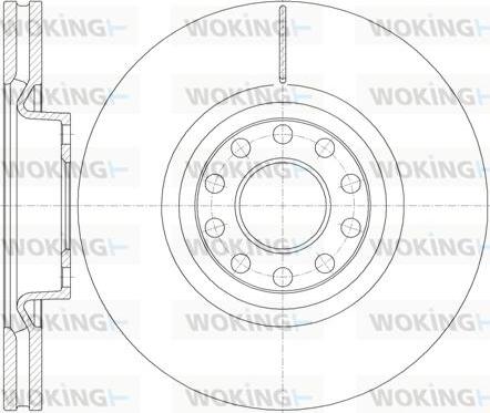 Woking D61987.10 - Disque de frein cwaw.fr