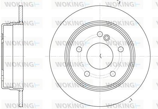 Woking D6193.00 - Disque de frein cwaw.fr