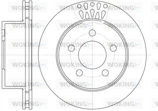 Woking D61938.10 - Disque de frein cwaw.fr