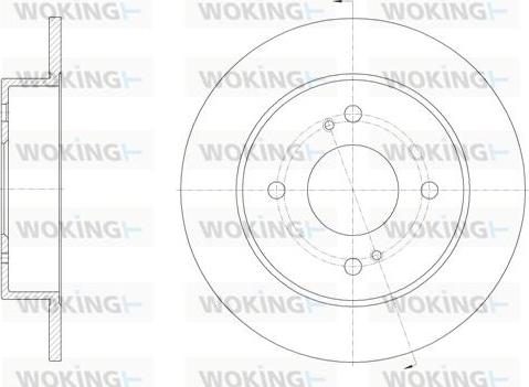 Woking D61924.00 - Disque de frein cwaw.fr