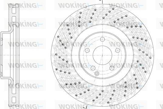 Woking D61925.10 - Disque de frein cwaw.fr