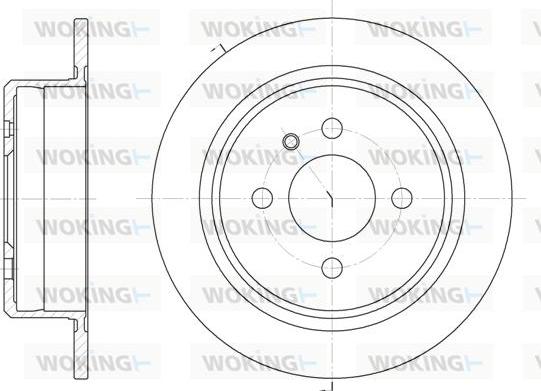 Woking D6197.00 - Disque de frein cwaw.fr