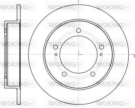 Woking D61490.00 - Disque de frein cwaw.fr