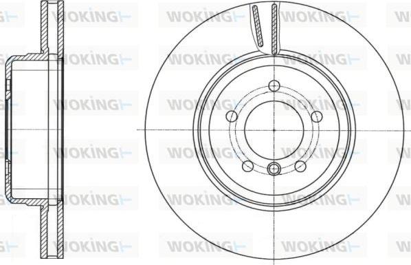 Woking D61491.10 - Disque de frein cwaw.fr