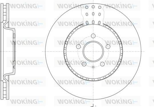 Woking D61493.10 - Disque de frein cwaw.fr