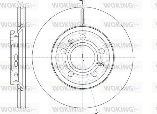 Woking D61447.10 - Disque de frein cwaw.fr