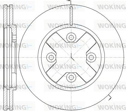 Woking D6145.10 - Disque de frein cwaw.fr