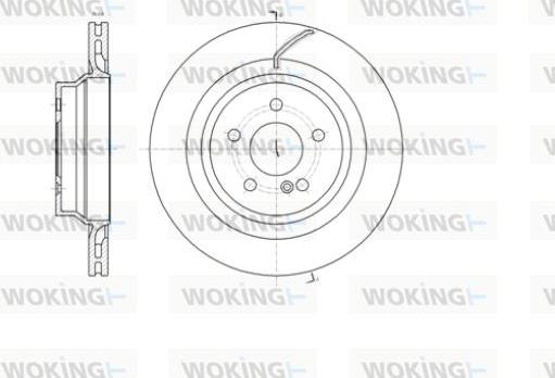 Woking D61404.10 - Disque de frein cwaw.fr