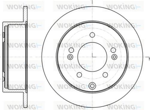 Woking D61401.00 - Disque de frein cwaw.fr