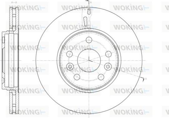 Woking D61411.10 - Disque de frein cwaw.fr