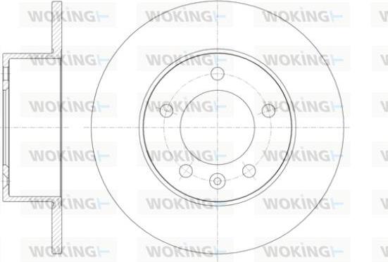 Woking D61412.00 - Disque de frein cwaw.fr