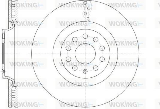 Woking D61485.10 - Disque de frein cwaw.fr