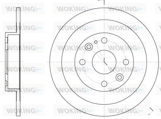 Woking D6148.00 - Disque de frein cwaw.fr