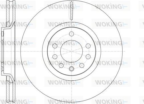 Woking D61488.10 - Disque de frein cwaw.fr