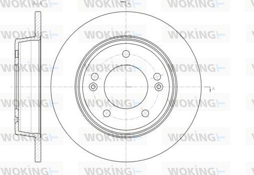 Woking D61435.00 - Disque de frein cwaw.fr