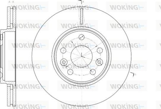 Woking D61430.10 - Disque de frein cwaw.fr