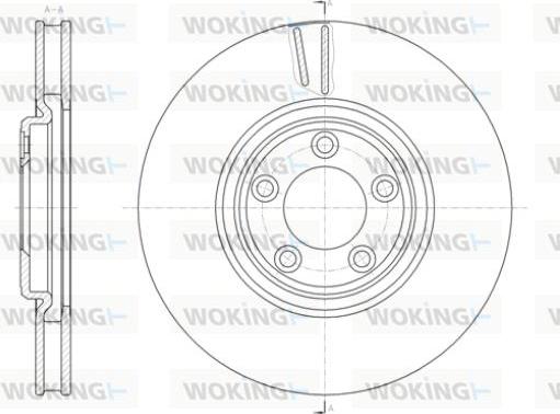 Woking D61431.10 - Disque de frein cwaw.fr