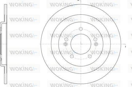 Woking D61437.00 - Disque de frein cwaw.fr