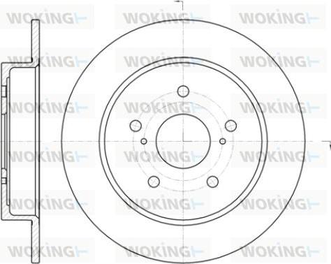 Woking D61425.00 - Disque de frein cwaw.fr