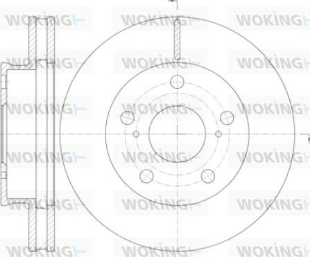 Woking D61421.10 - Disque de frein cwaw.fr