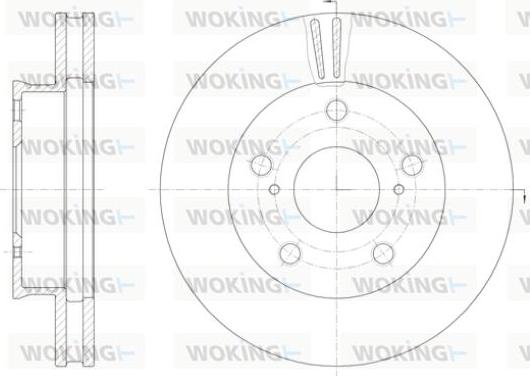 Woking D61422.10 - Disque de frein cwaw.fr