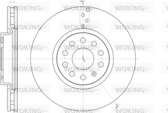 Woking D61479.10 - Disque de frein cwaw.fr