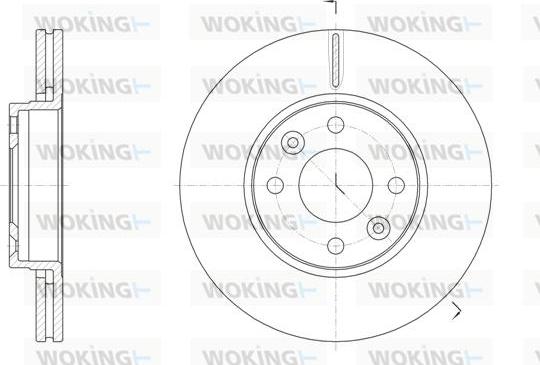 Woking D61474.10 - Disque de frein cwaw.fr