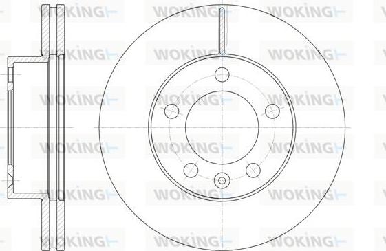 Woking D61475.10 - Disque de frein cwaw.fr