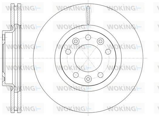 Woking D61471.10 - Disque de frein cwaw.fr