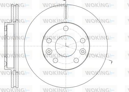 Woking D61478.10 - Disque de frein cwaw.fr