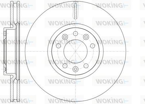 Woking D61472.10 - Disque de frein cwaw.fr