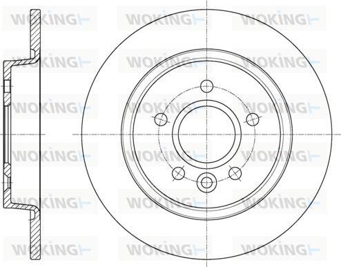 Woking D61590.00 - Disque de frein cwaw.fr