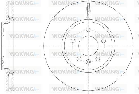 Woking D61541.10 - Disque de frein cwaw.fr