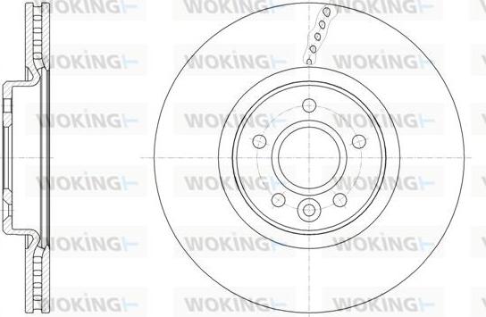 Woking D61542.10 - Disque de frein cwaw.fr