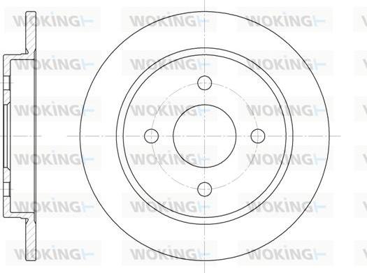 Woking D6155.00 - Disque de frein cwaw.fr